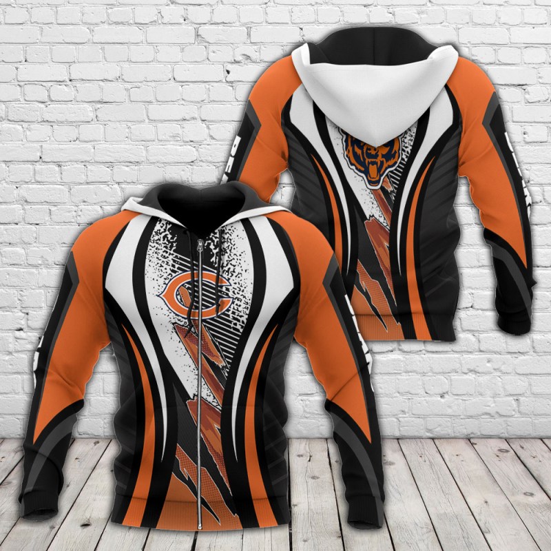 Chicago Bears Hoodie Back