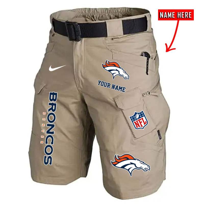 Front Pockets Men Shorts Denver Broncos