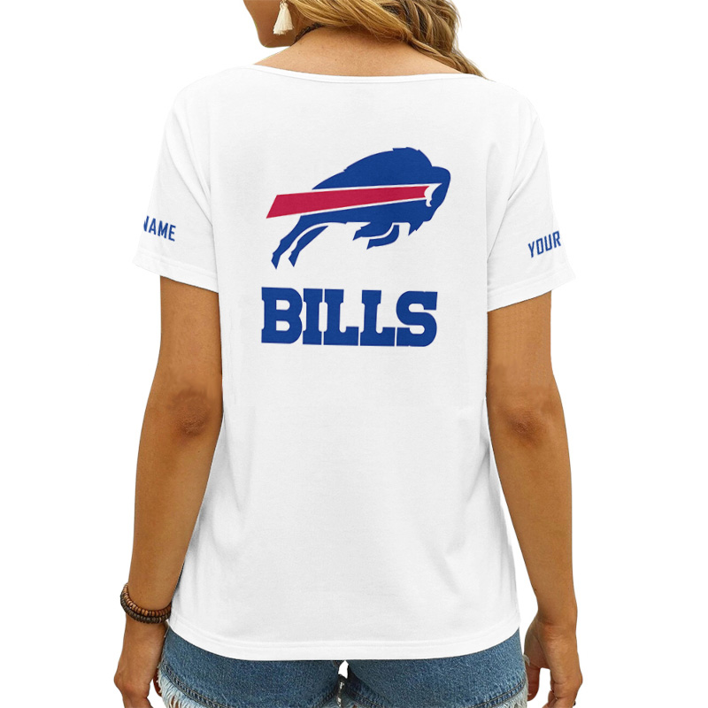 Buffalo Bills V-neck T-shirt back view