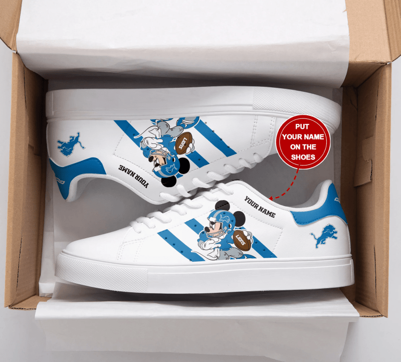 Detroit Lions Personalized SS Custom Sneakers