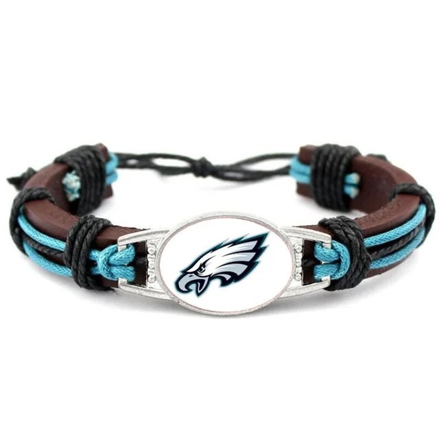 Philadelphia Eagles Leather Bracelets