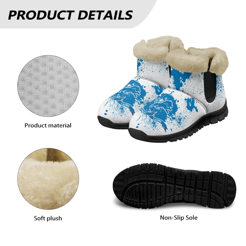 Detroit Lions Comfy Winter Snow Boots - Image 6