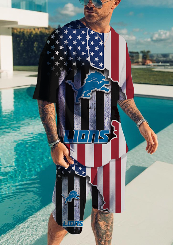 Detroit Lions T-Shirt and Shorts
