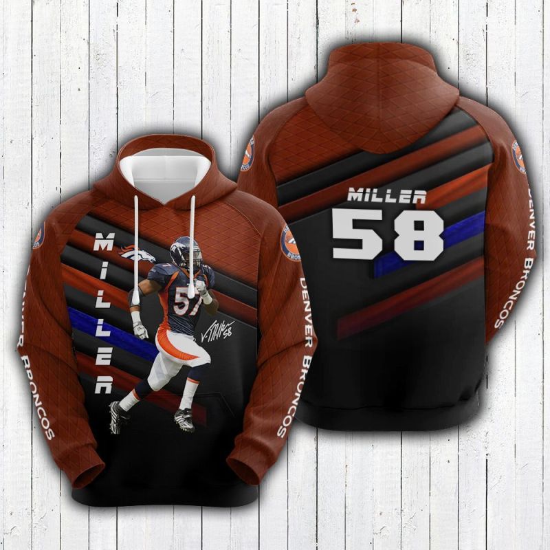 Von Miller Denver Broncos Limited Hoodie