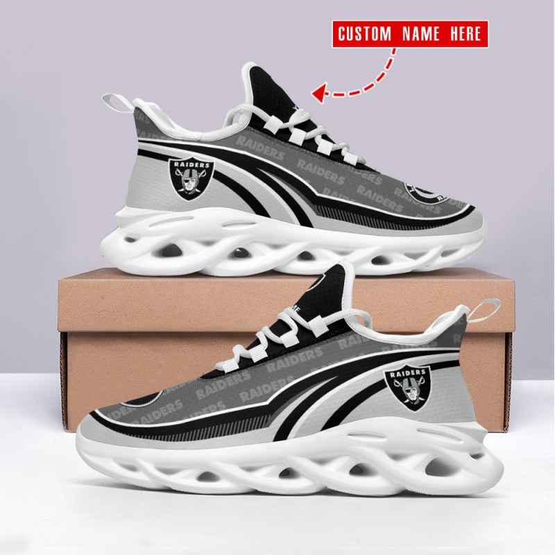 Custom Yezy Sneakers for Raiders Fans
