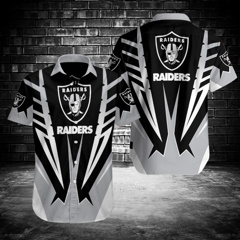 Sizing Chart for Las Vegas Raiders Button Shirt BG755