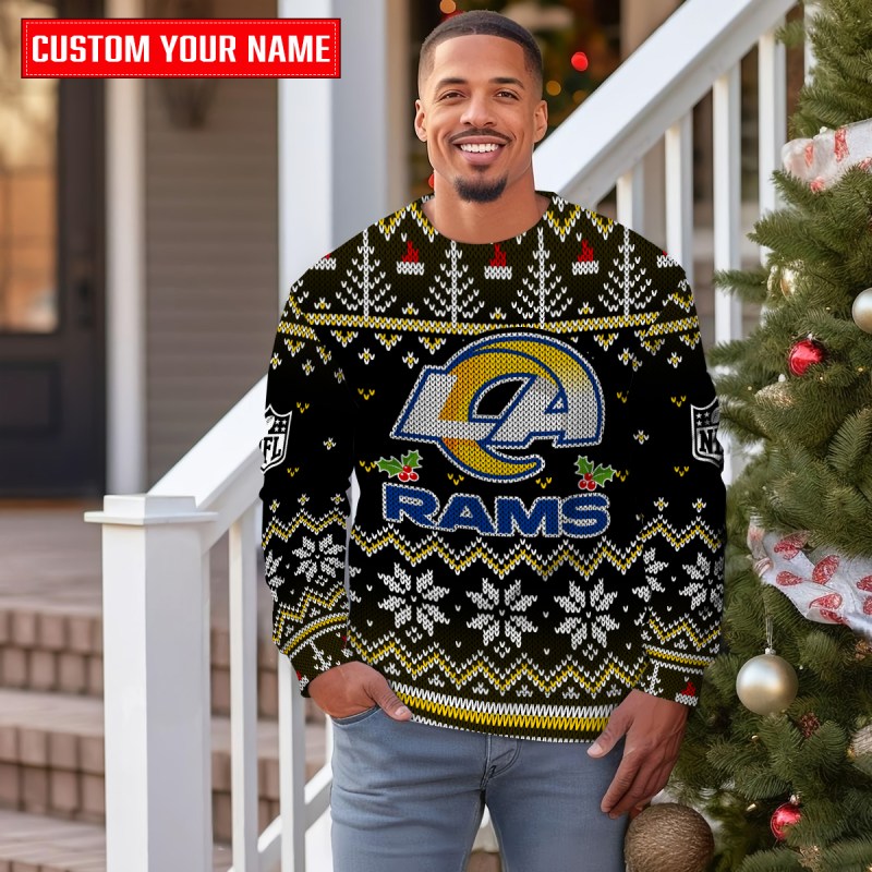 Los Angeles Rams Ugly Christmas Sweater - MKOutdoor3