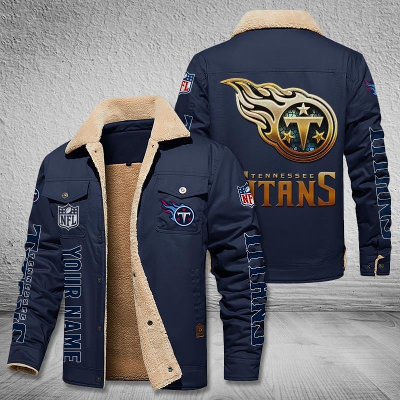 Tennessee Titans Fleece Bomber Jacket Image 4