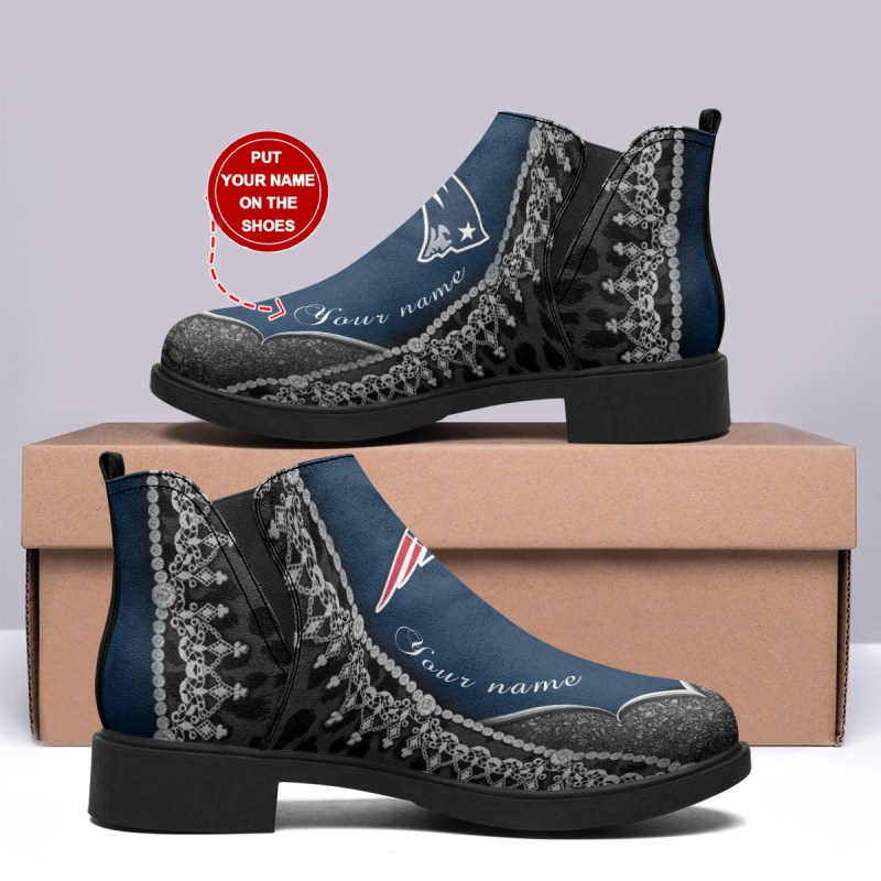 New England Patriots Personalized Comfort & Fashion Short Boots