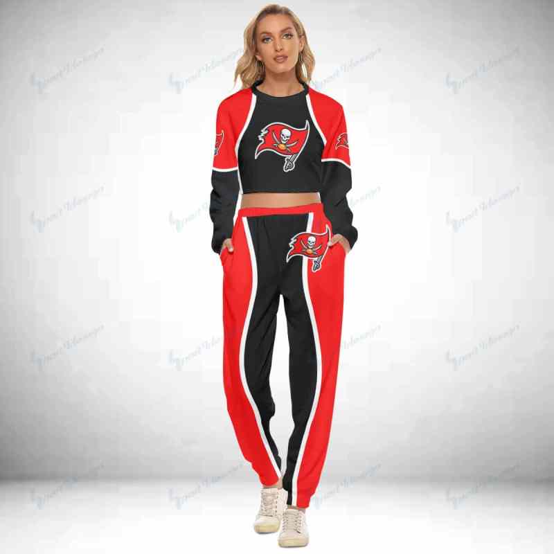 Tampa Bay Buccaneers Crop Sweatshirt Suit Image 2