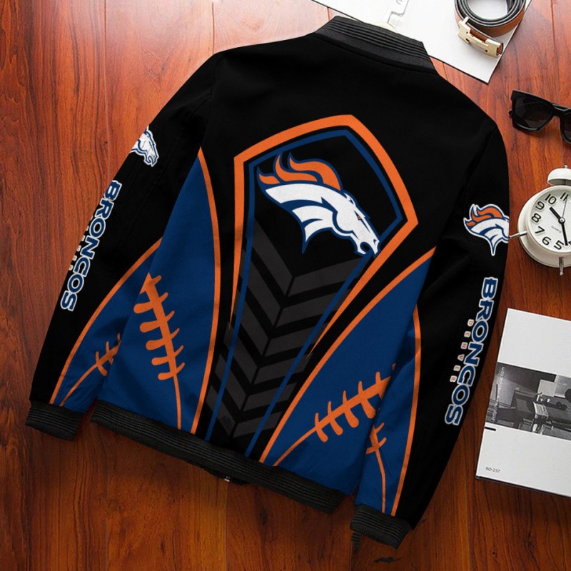 Denver Broncos Bomber Jacket Back