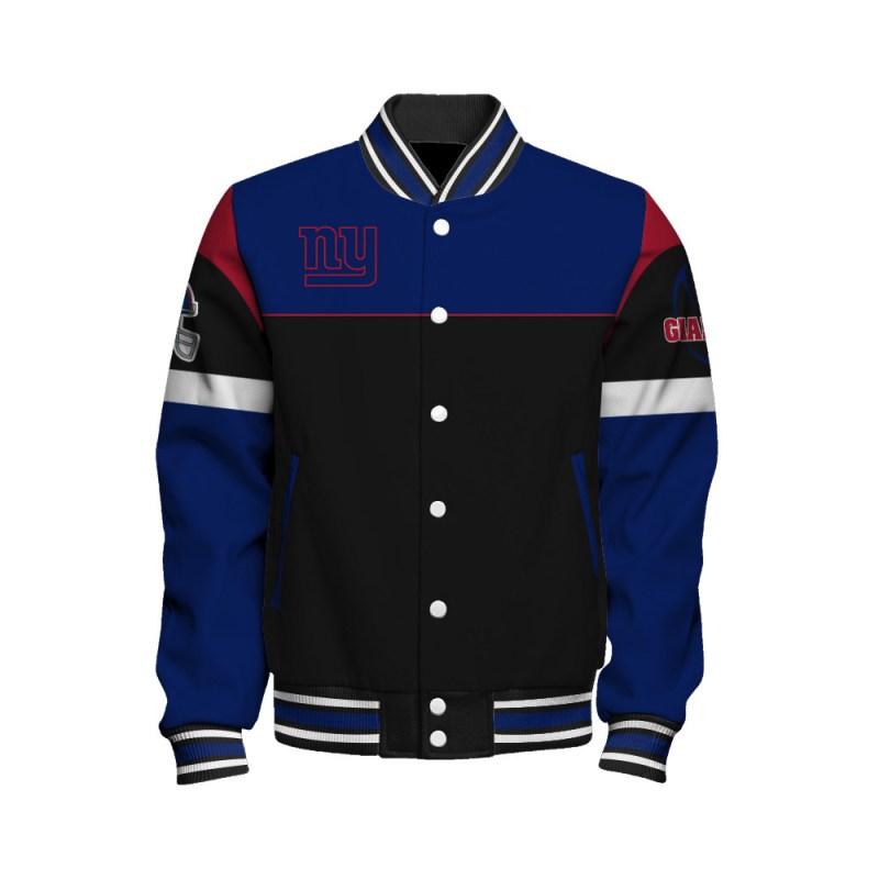 New York Giants Unisex Team Spirit Varsity Jacket - Details