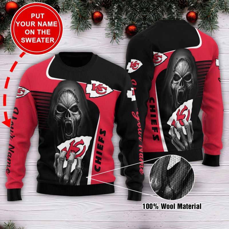 Kansas City Chiefs Personalized Sweater