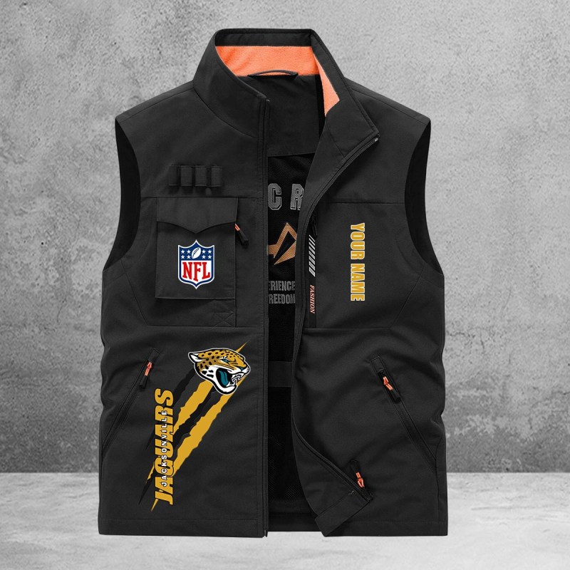 Jacksonville Jaguars Multi-Pockets Vest