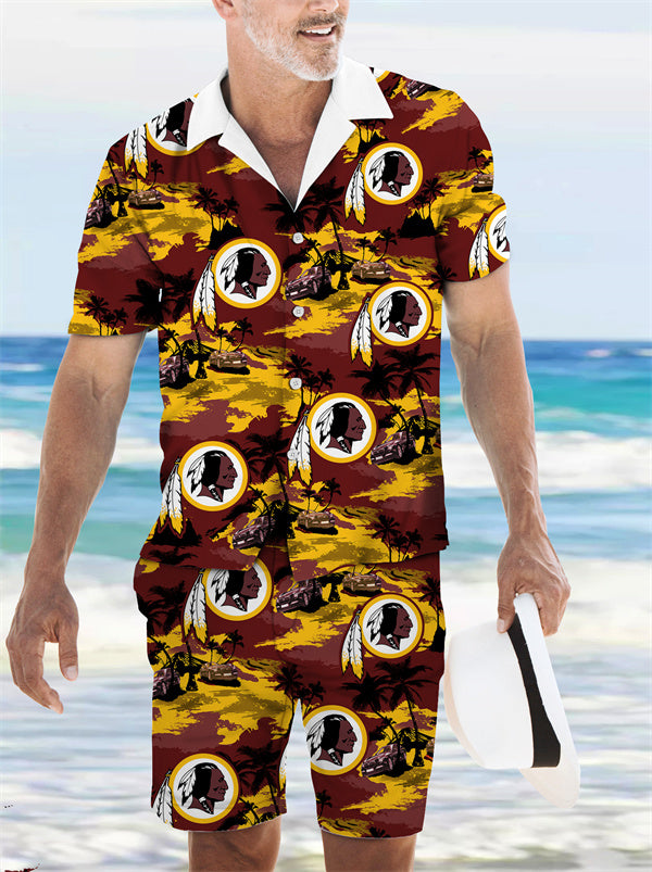 Washington Commanders Hawaiian Shirt and Shorts Set
