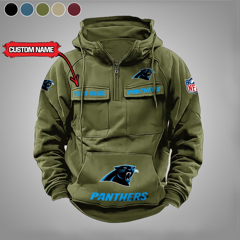 Carolina Panthers Zip Hoodie Green