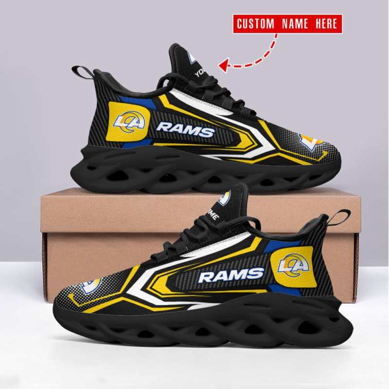 Los Angeles Rams Personalized Yezy Running Sneakers