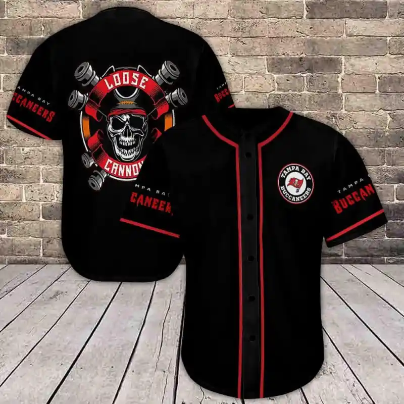 Tampa Bay Buccaneers Baseball Jersey Shirt