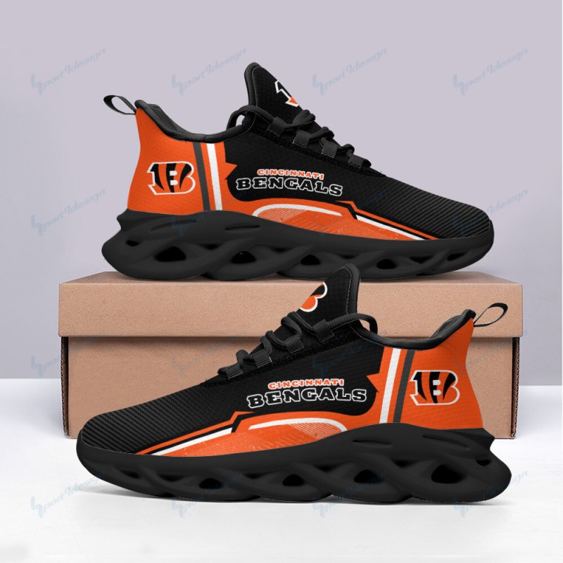 Cincinnati Bengals Yezy Running Sneakers Side View