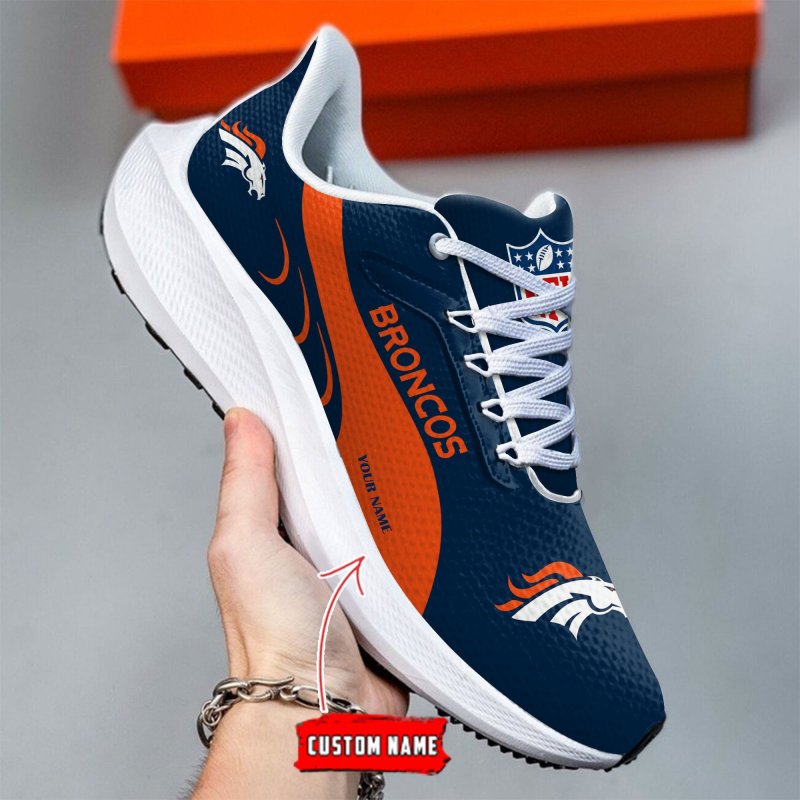 Denver Broncos Running Shoes Side View