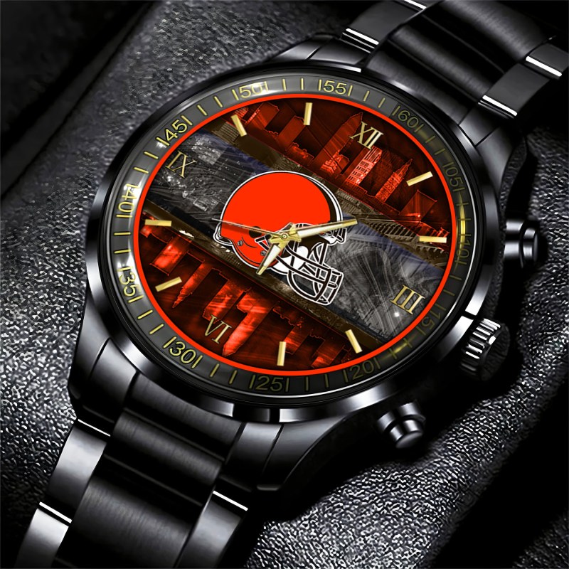 Cleveland Browns Black Fashion Watch
