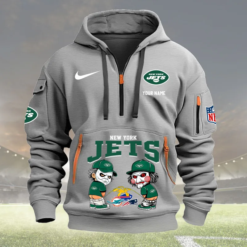 Light Gray New York Jets Hoodie