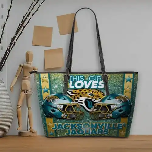 Jacksonville Jaguars Women's Leather Tote Hand Bag BB81