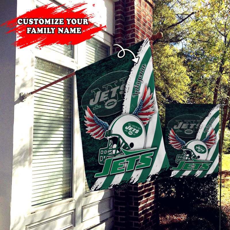 New York Jets Personalized Flag