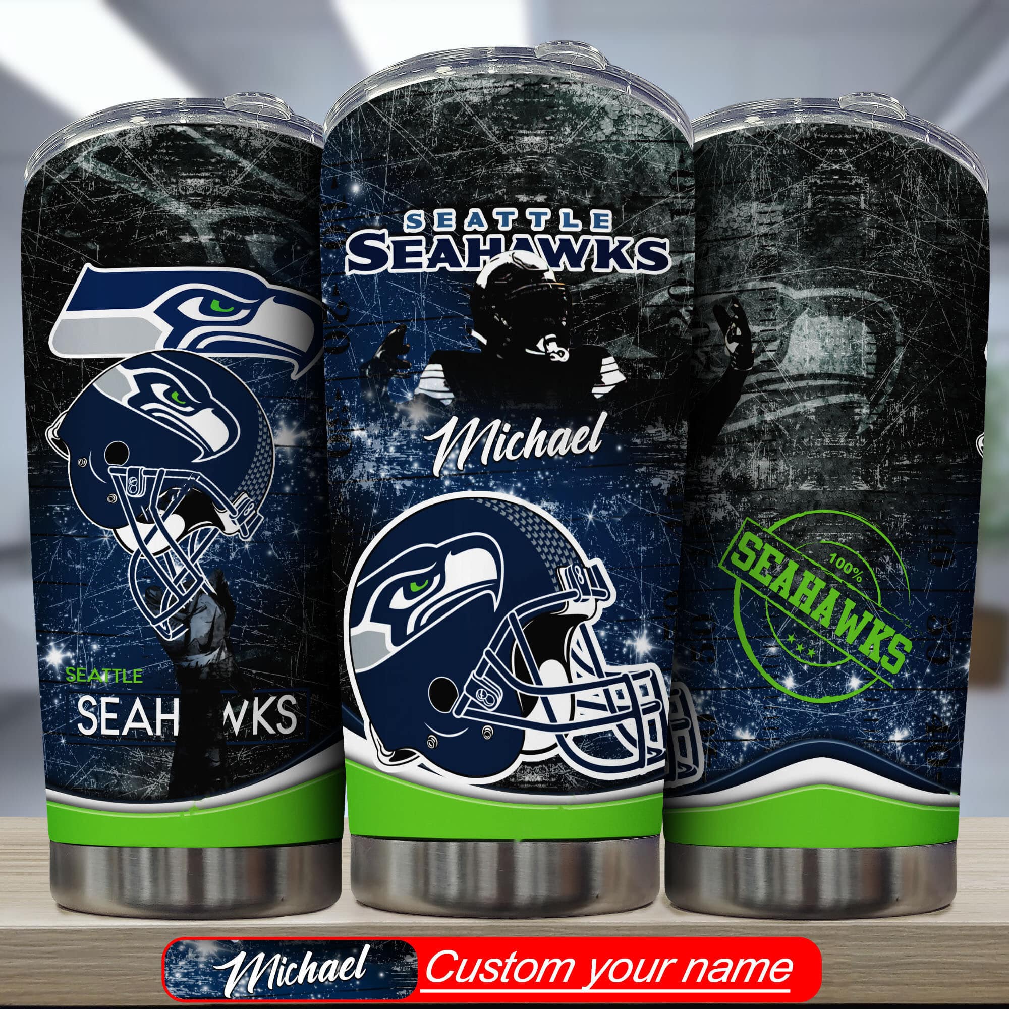 Seattle Seahawks Personalized Tumbler