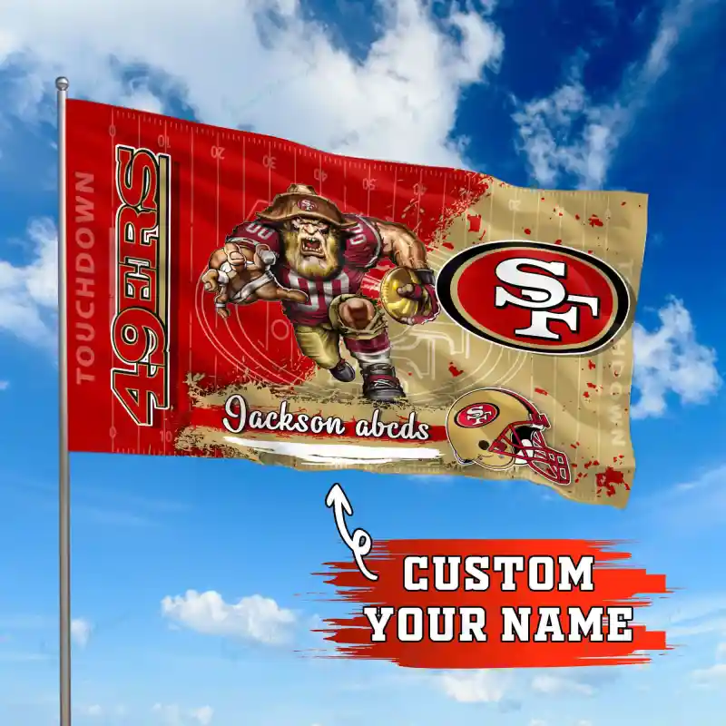 San Francisco 49ers Personalized Flag