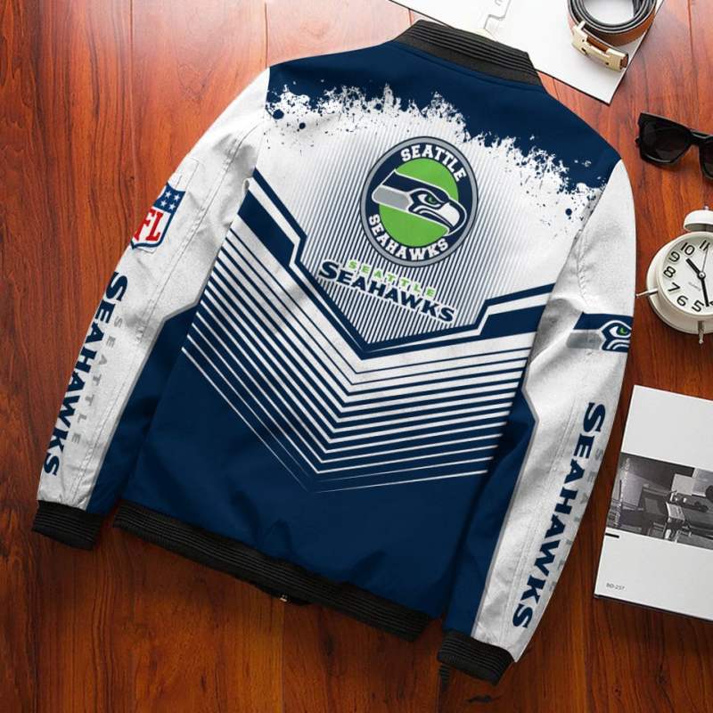 Seattle Seahawks Bomber Jacket 740 - Game Day Outfit