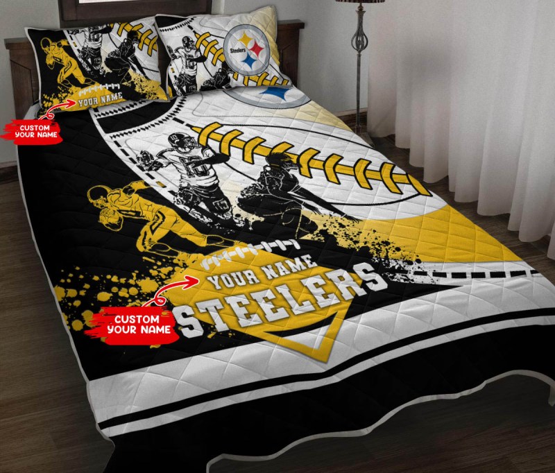 Pittsburgh Steelers Personalized Quilt Set