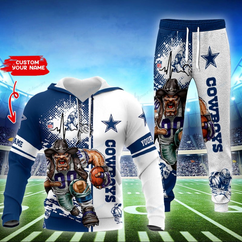 Dallas Cowboys Personalized Hoodie and Jogger Set
