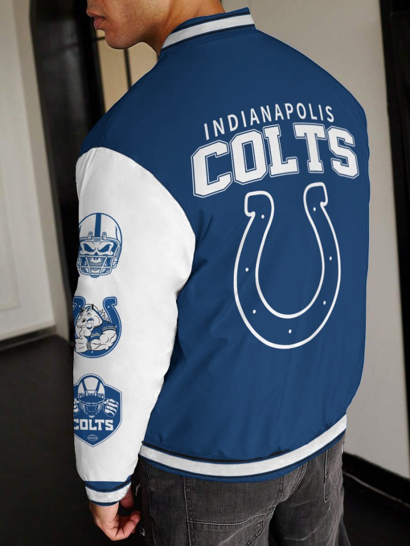 Indianapolis Colts Varsity Jacket Back