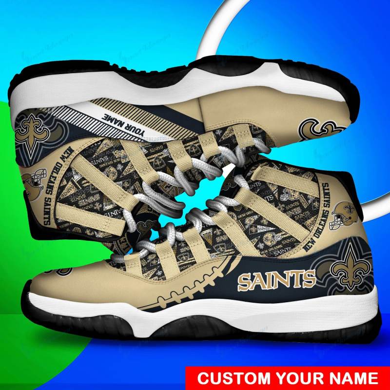 New Orleans Saints Personalized AJD11 Sneakers