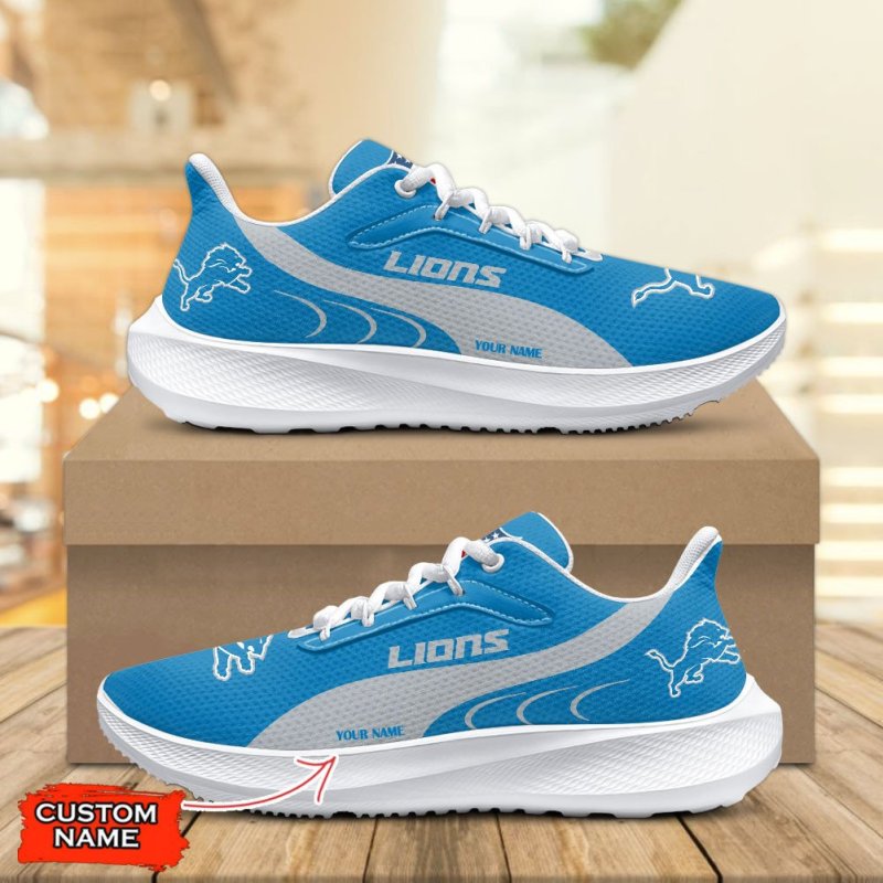 Detroit Lions Lightweight Patch Decor Running Shoes