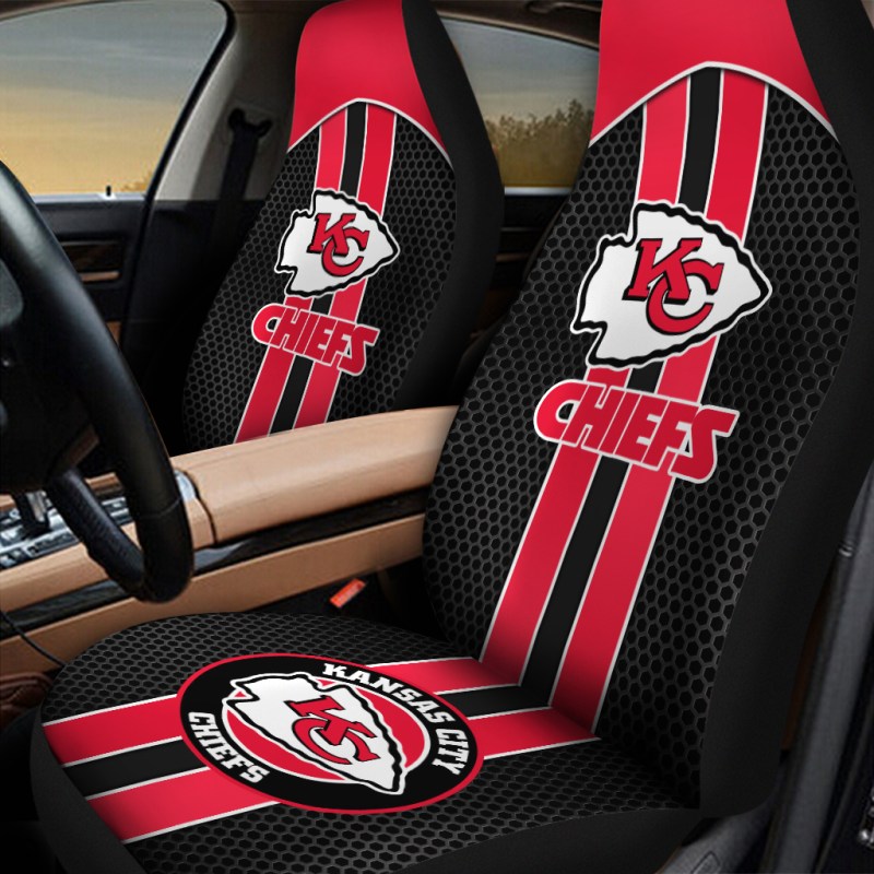 Kansas City Chiefs Car Seat Covers - Mockup 1