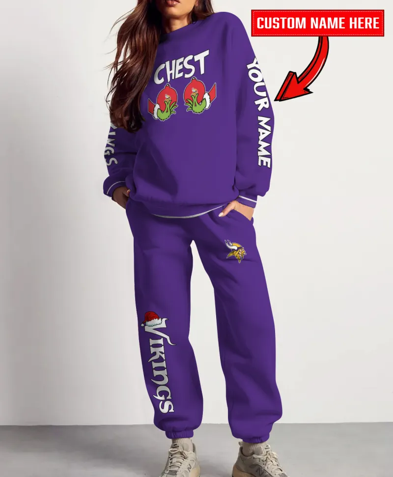Minnesota Vikings Sweatshirt and Sweatpants Christmas Collection