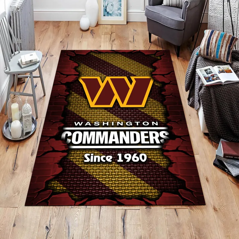 Washington Commanders Living Room Rug