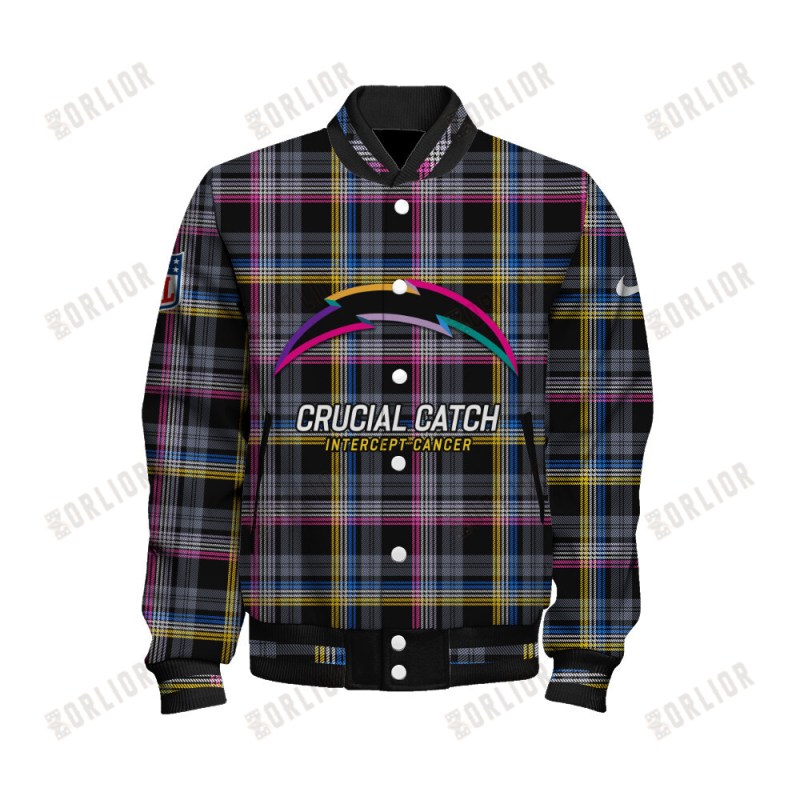 Los Angeles Chargers Varsity Jacket - Back View