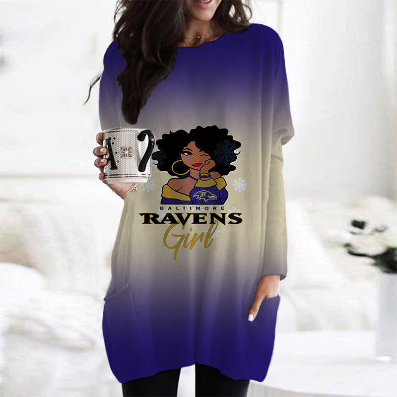 Baltimore Ravens Long Sleeve Dress