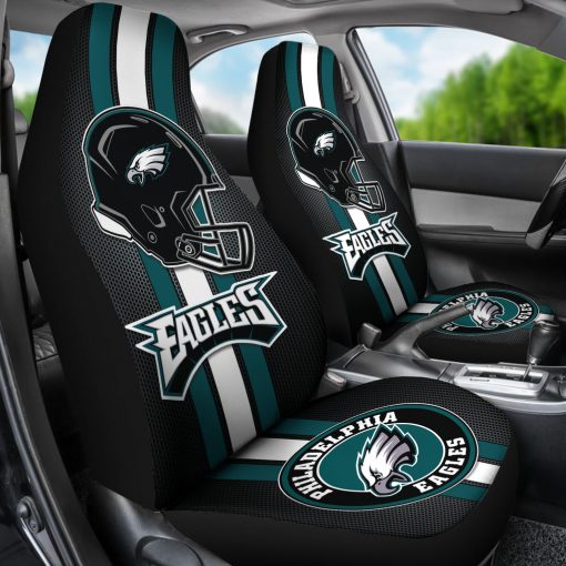 Philadelphia Eagles Car Seat Cover Side View