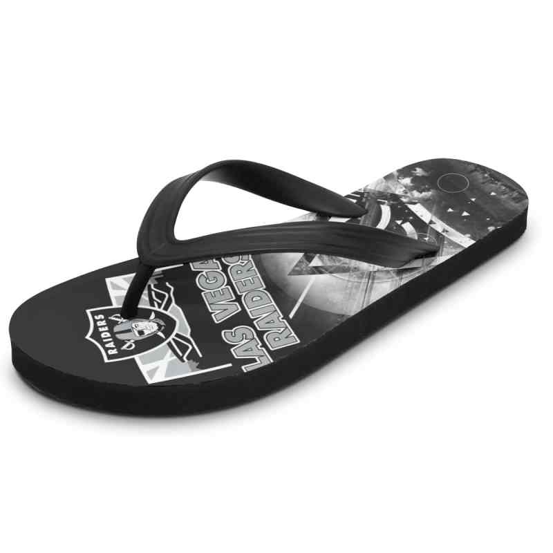 Las Vegas Raiders Summer Flip Flop - Side View