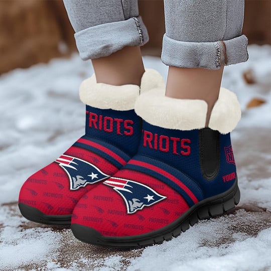 New England Patriots Comfy Winter Snow Boots