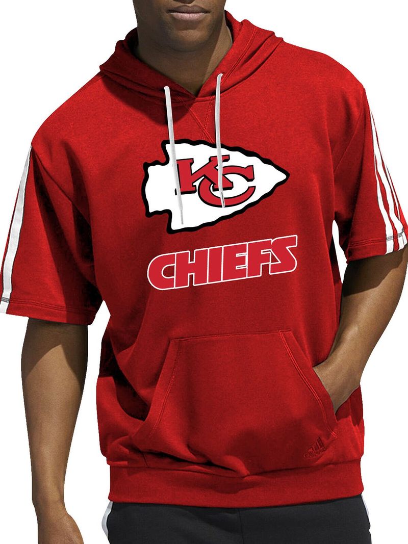 Kansas City Chiefs Summer Short Sleeve Pullover Hoodie