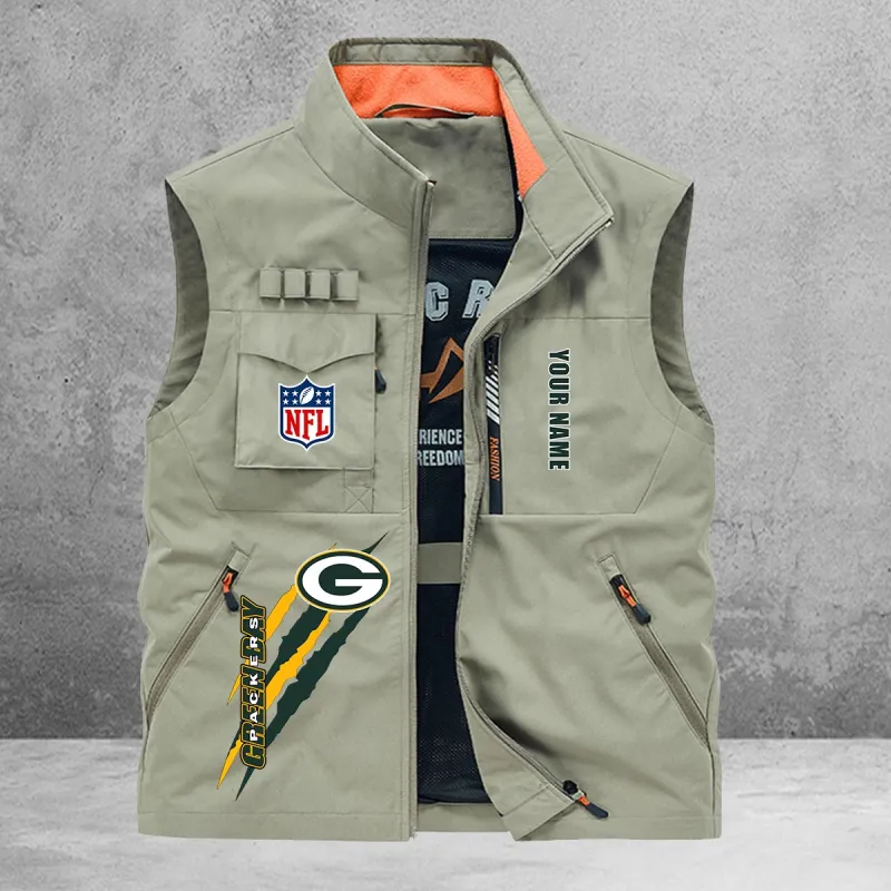 Green Bay Packers Multi-Pockets Vest