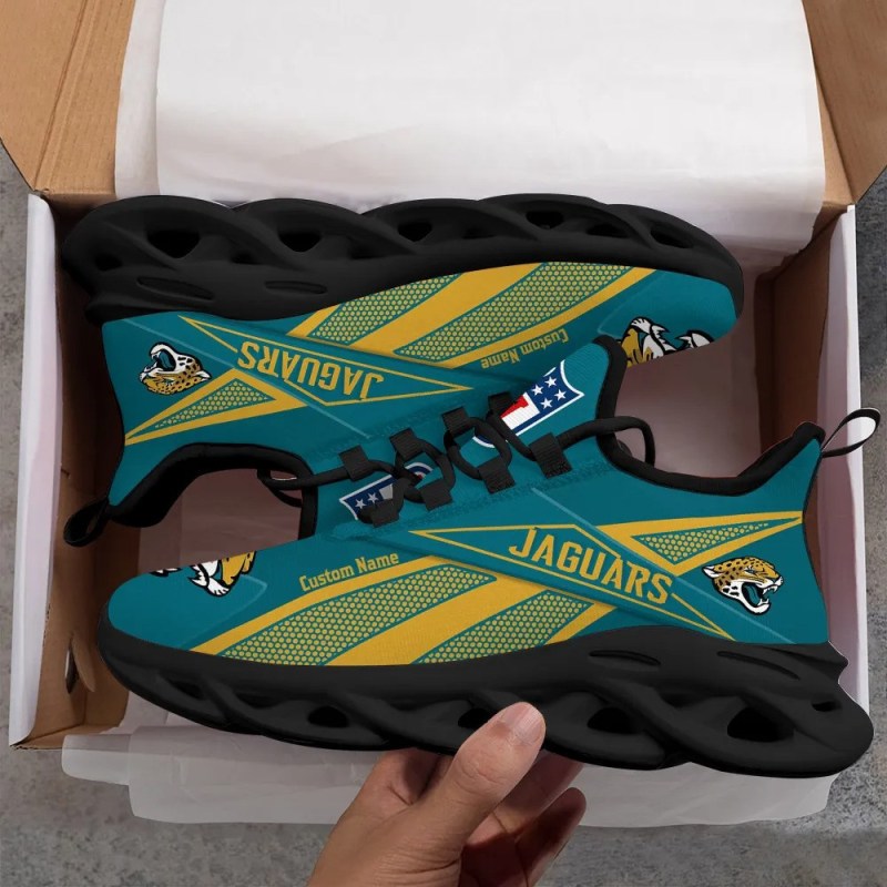 Jacksonville Jaguars Yezy Sneakers Top View