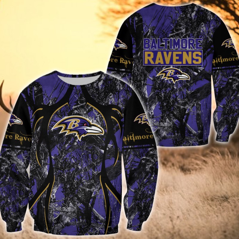 Baltimore Ravens All Over Printed Sweater Image 4