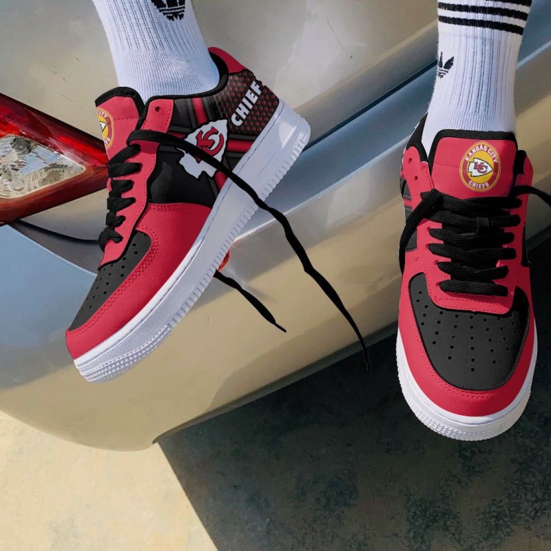 Kansas City Chiefs AF1 Shoes Back View