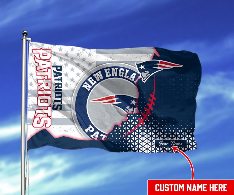 New England Patriots Personalized Flag
